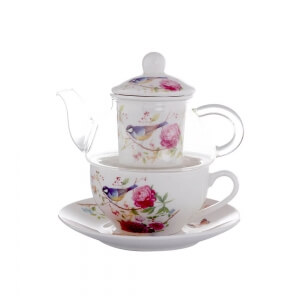Juego Taza Tetera Birds