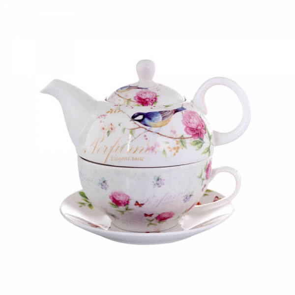 Juego Taza Tetera Birds