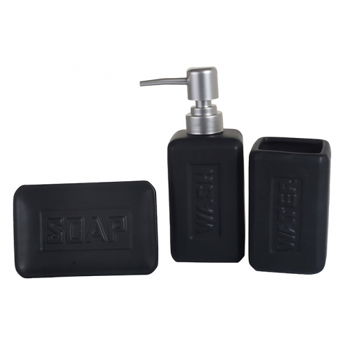 Juego Baño Black Bath