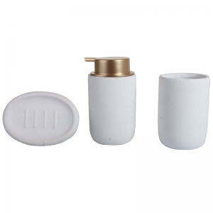 Juego  Baño White Gold