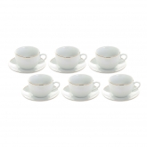 Juego 6 Tazas Café Gold