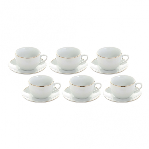Juego 6 Tazas Café Gold