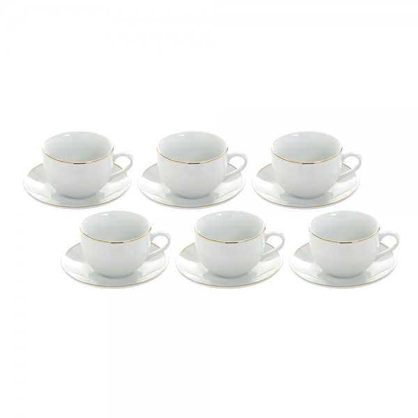Juego 6 Tazas Café Gold