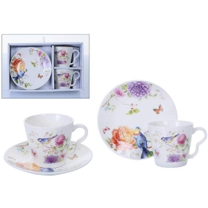 Juego Tazas Té Birds