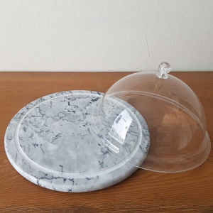 Plato con Cúpula Marble
