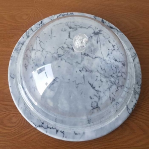 Plato con Cúpula Marble