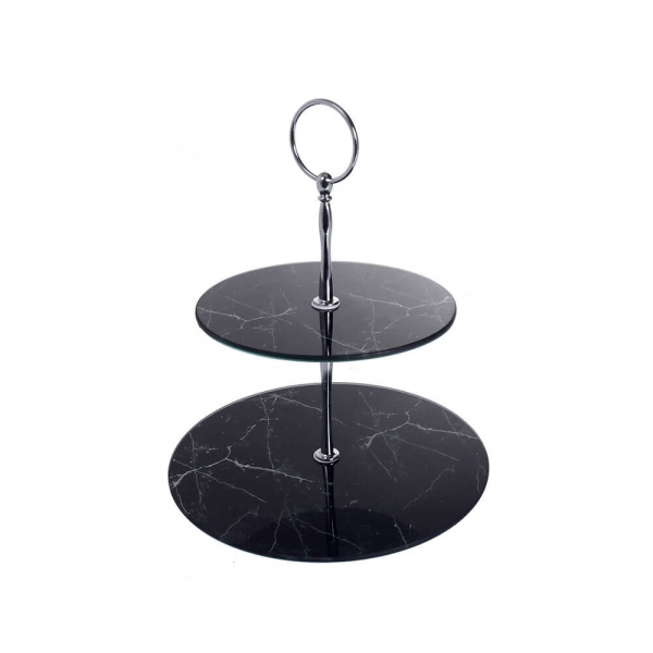 Plato 2 Niveles Black