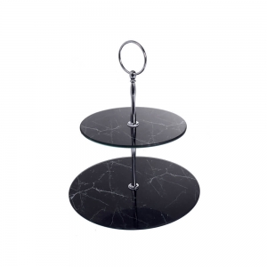 Plato 2 Niveles Black