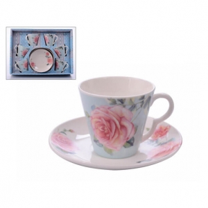 Set Tazas Café Rosa