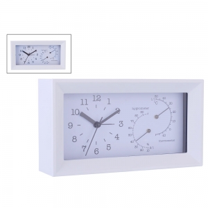 Reloj - Higrómetro - Termómetro Blanco