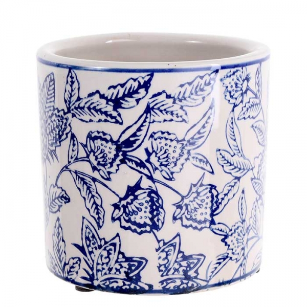 Macetero Deco Blue Leaf