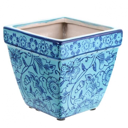 Macetero Deco Depp Blue III