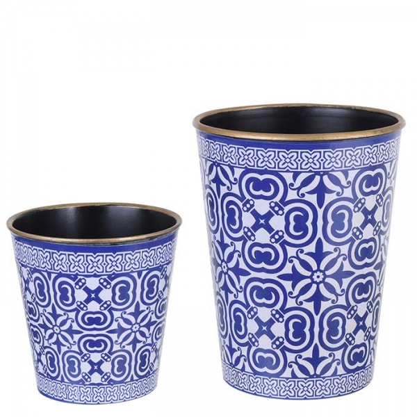Set 2 Potes Deco Blue II