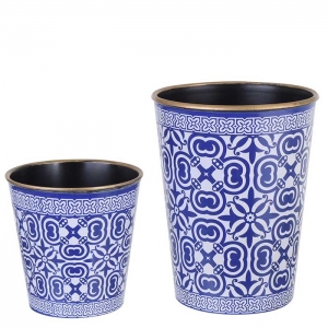 Set 2 Potes Deco Blue II