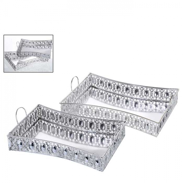 Set Bandejas Rectangulares Silver