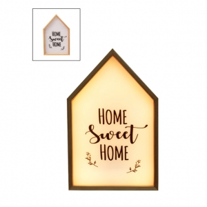 Cuadro Home Sweet Home con Luz