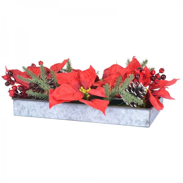 Portavela Poinsettia Roja