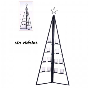 Arbol Navidad Portavelas Plegable