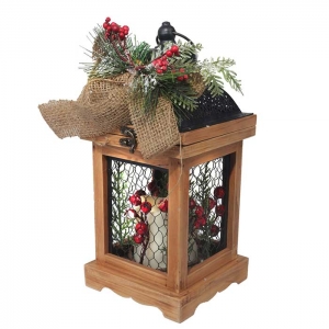 Farol con Vela Led Navidad