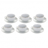 Juego 6 Tazas Té Gold