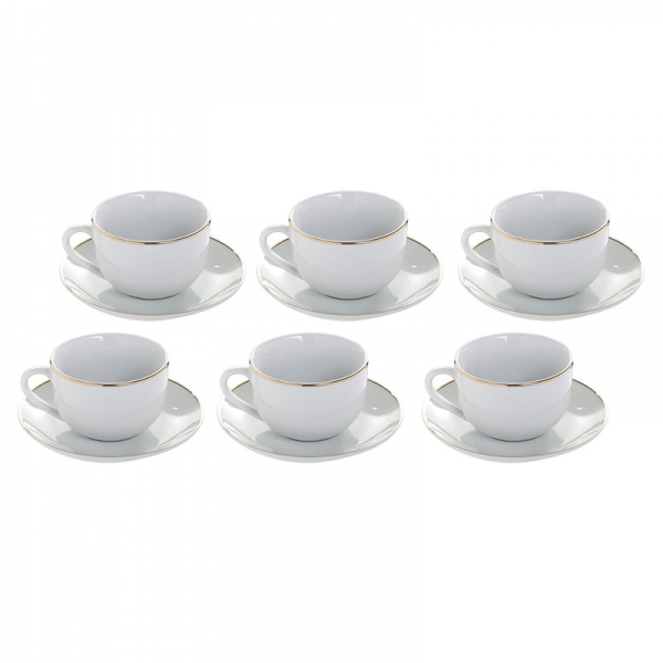 Juego 6 Tazas Té Gold
