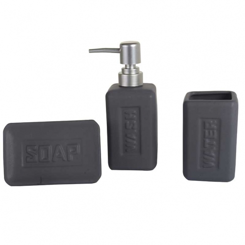 Juego Baño Grey Bath
