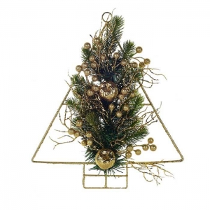 Arbol Deco Dorado