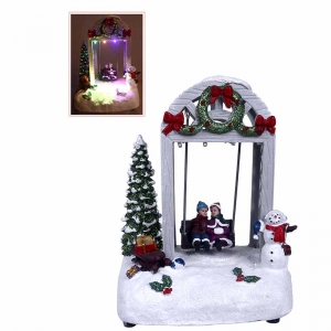 Figura Navidad con Luz y Música