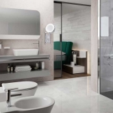 Espejo mural con luz extensible 7x