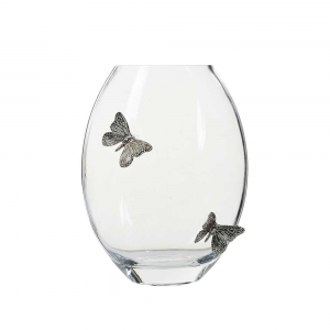Florero Butterfly Silver
