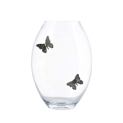 Florero Butterfly Silver