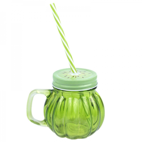 Vaso con Tapa Kiwi