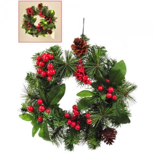 Corona Navidad con Luz Led