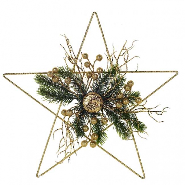Estrella Deco Dorada
