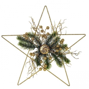 Estrella Deco Dorada