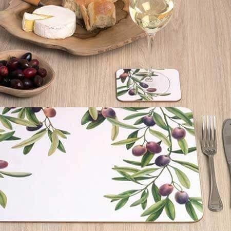 Manteles, individuales y posavasos
